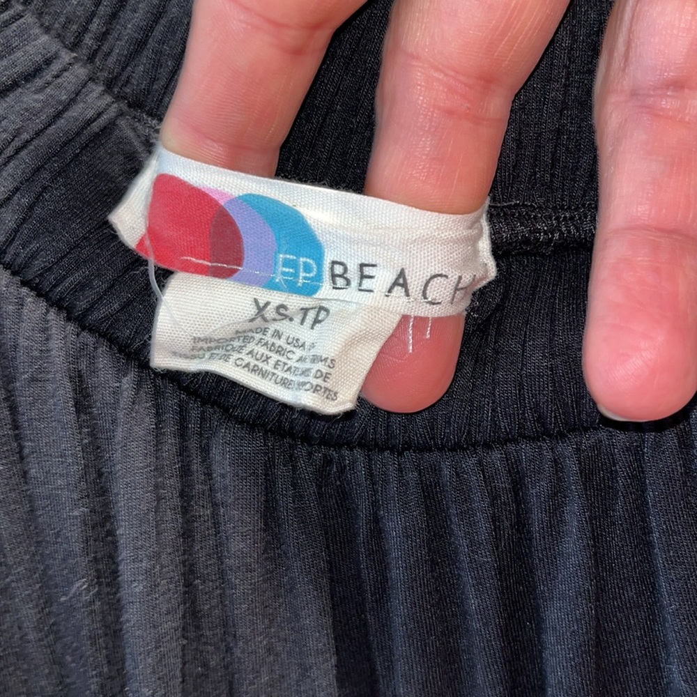 FREE PEOPLE BEACH Sunday Stroll Black Jumper - Picture 5 of 6